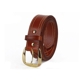 SB6 LEATHER BELT/BLACKRED